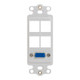 Decorex Insert with VGA Connector and 4 Ports for HD Style - White IC107DR4WH Decorex Insert with VGA Connector and 4 Ports for HD Style - White IC107DR4WH